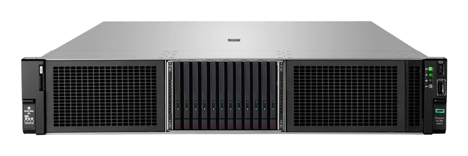HPE ProLiant DL380 Gen11 Intel Xeon Silver 4510 2.4GHz 12c 64GB-R 12LFF MR416i-p 2x8TB SATA HDD 2x1000W PS EMEA Server