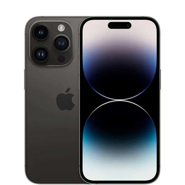 Renoverad iPhone 14 Pro 128 GB - mobiltelefon, Rymdsvart (Utmärkt skick)