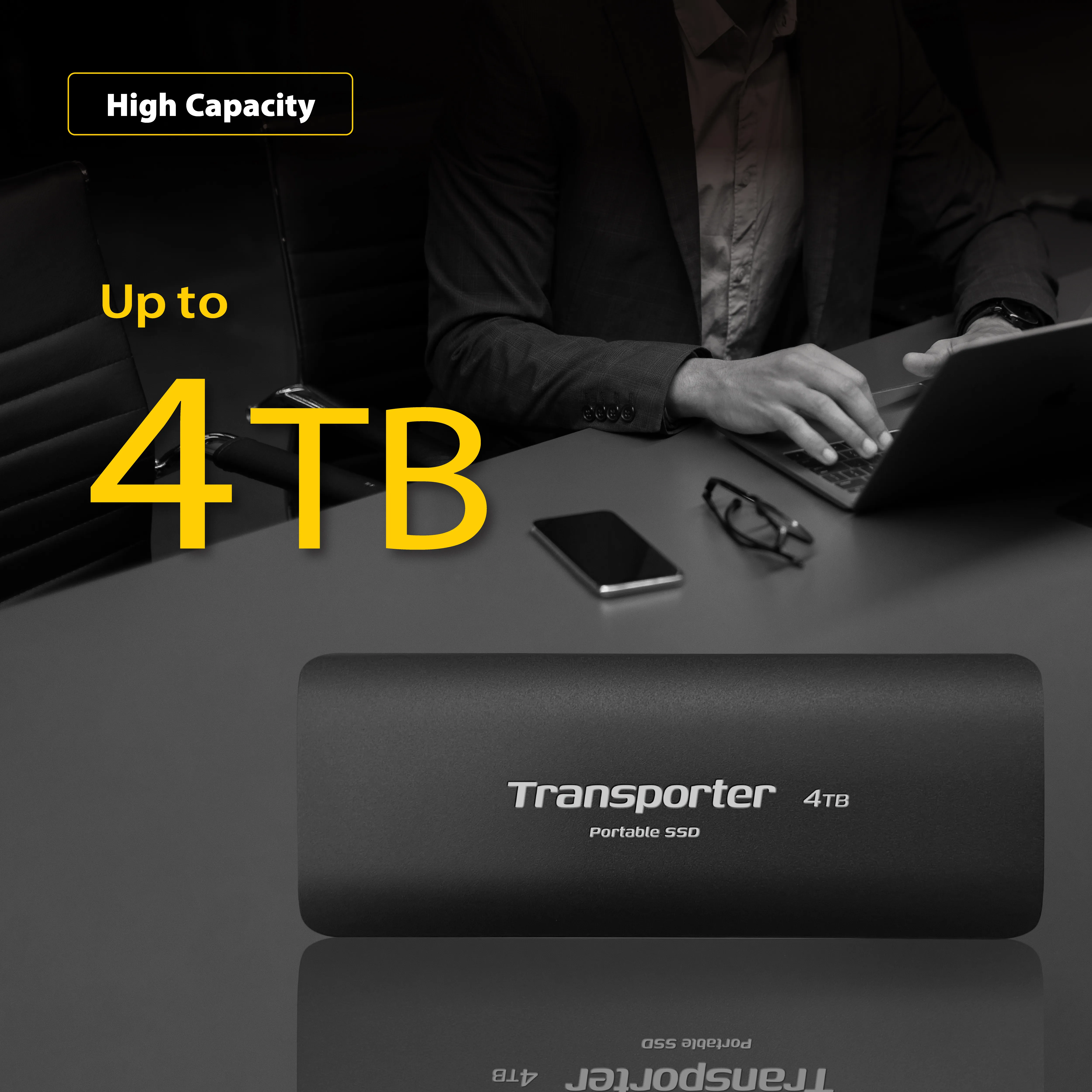 Patriot Patriot Transporter 4TB USB-C - External SSD, Black