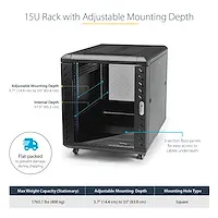 15U 19&quot; Server Rack Cabinet -