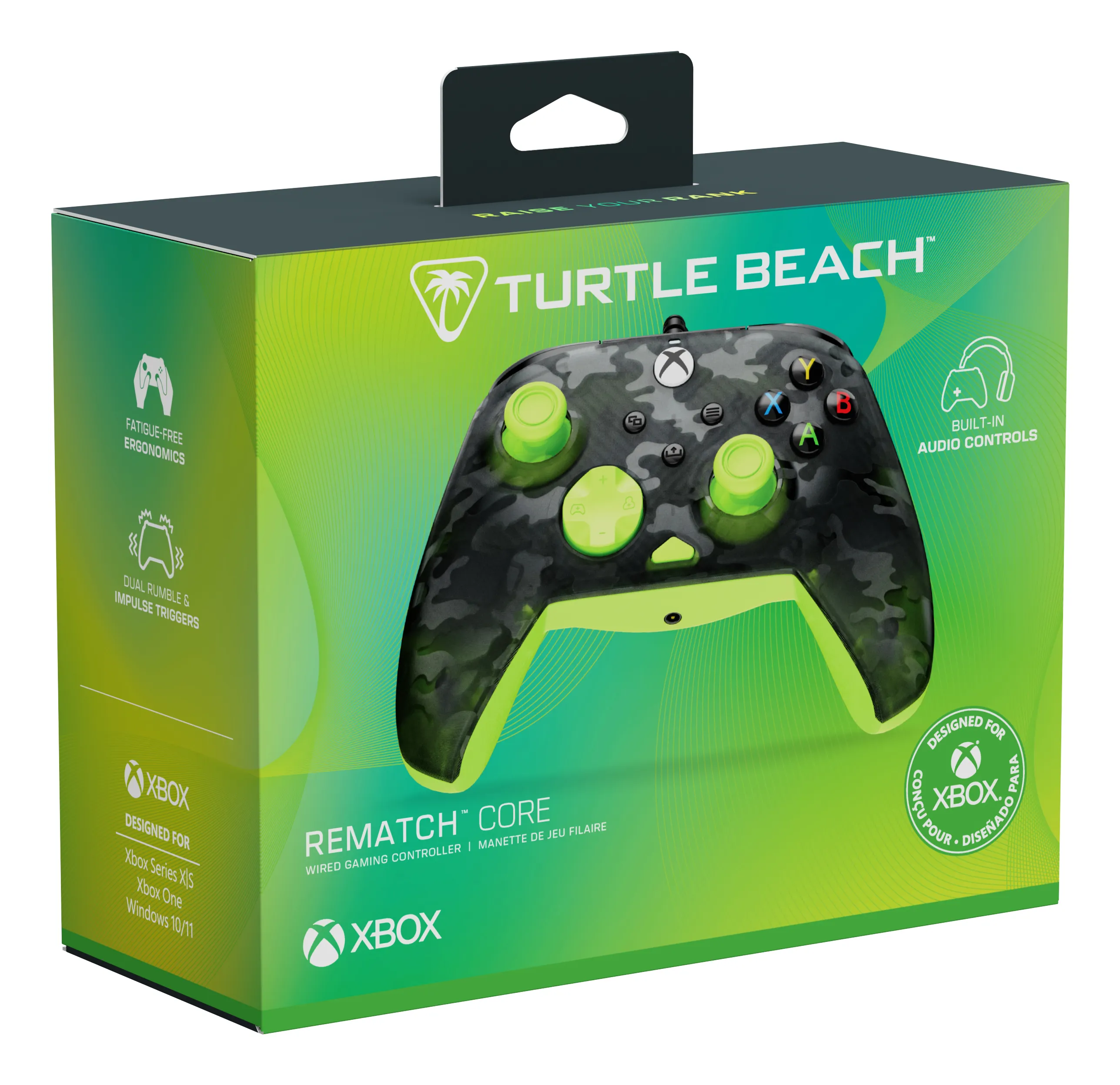 Turtle Beach Rematch Core Wired Controller - Ghost Camouflage Black & Yellow