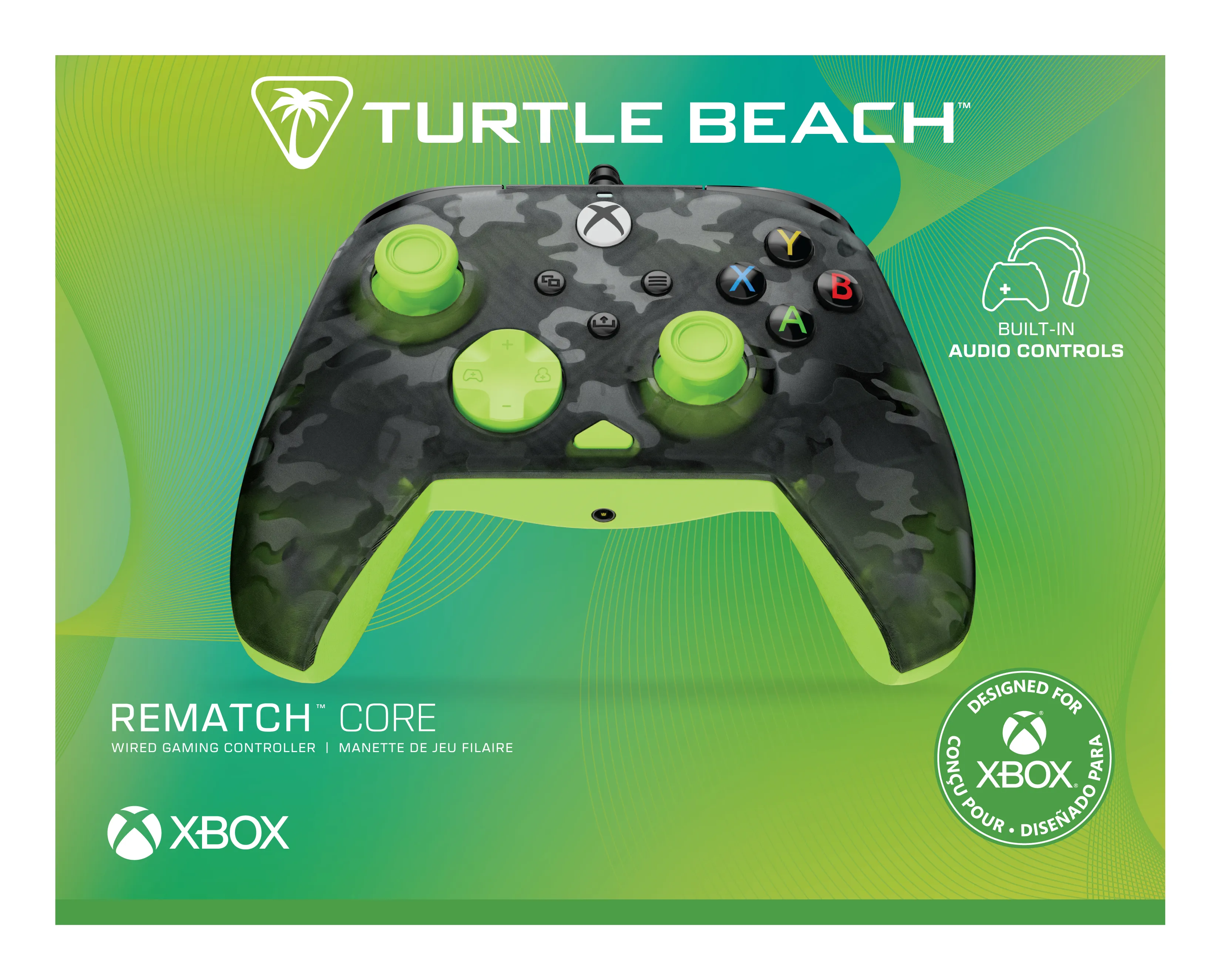 Turtle Beach Rematch Core Wired Controller - Ghost Camouflage Black &amp; Yellow