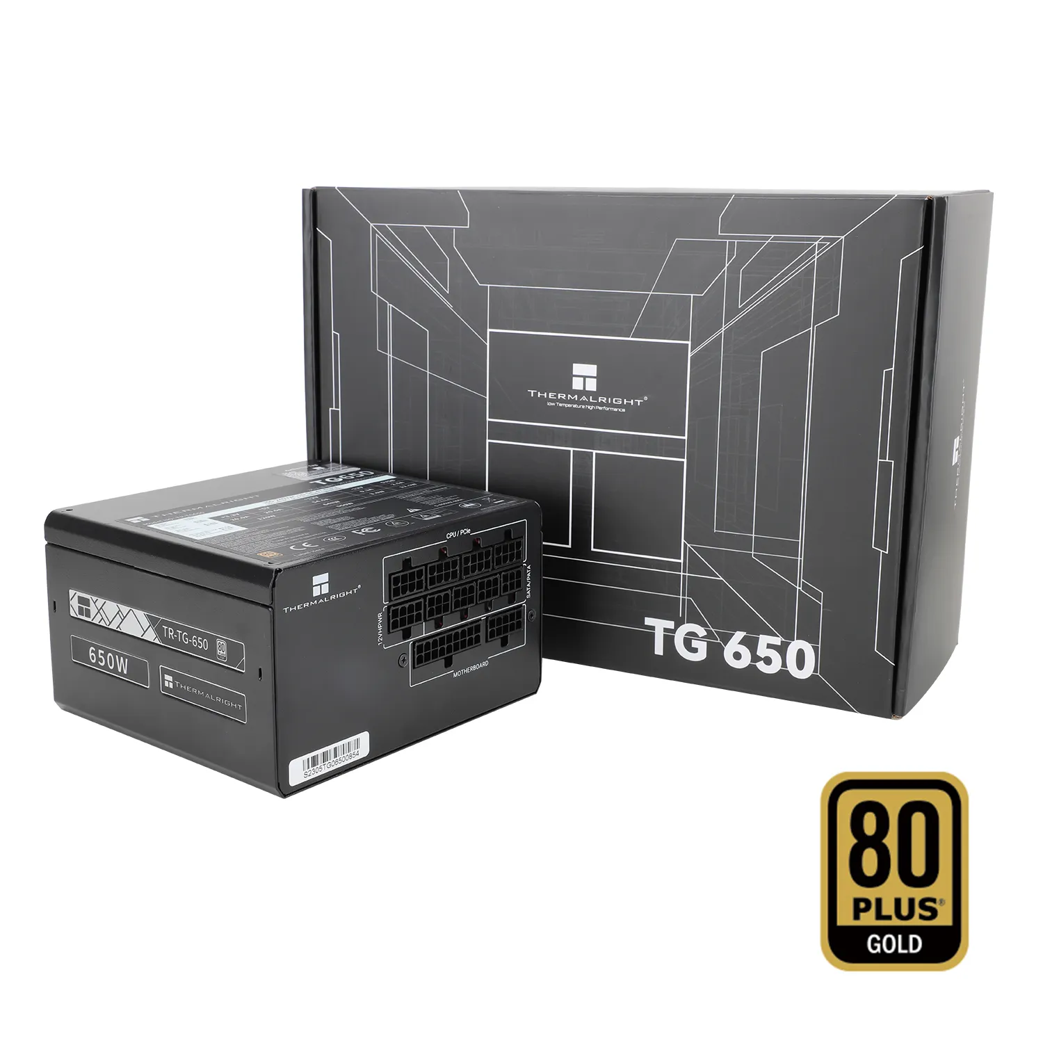 Thermalright TR-TG 650W -virtalähde, 80 Plus Gold