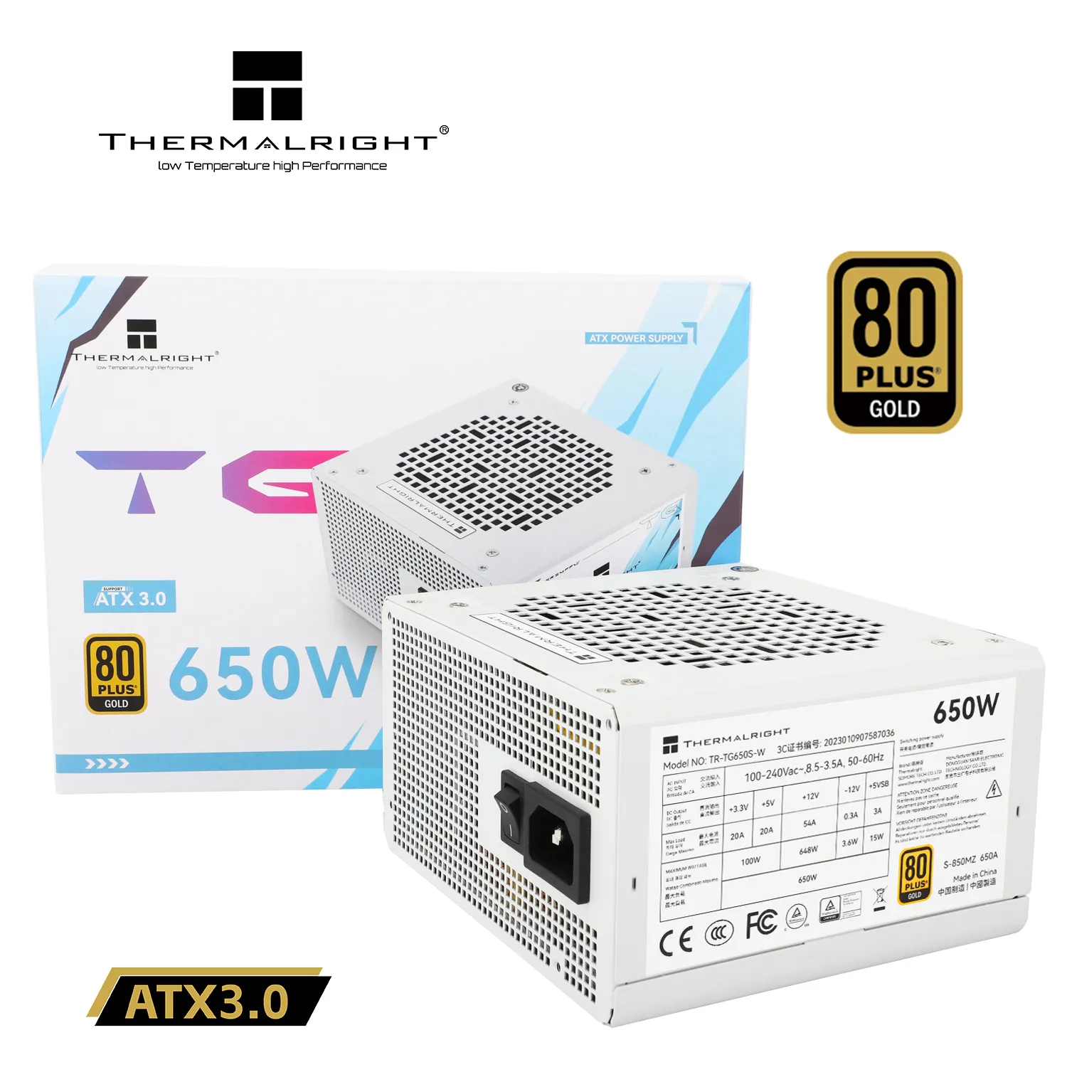 Thermalright TG-650S-W 650W - PSU, 80 Plus Gold