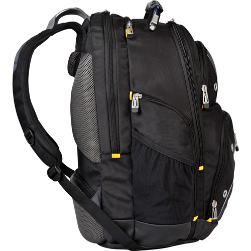 Targus Drifter -tietokonereppu, musta/sininen, 16"