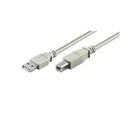 MicroConnect USBAB2 USB 2.0 Type A - Type B 1,8 metri&auml; - USB-kaapeli, Harmaa