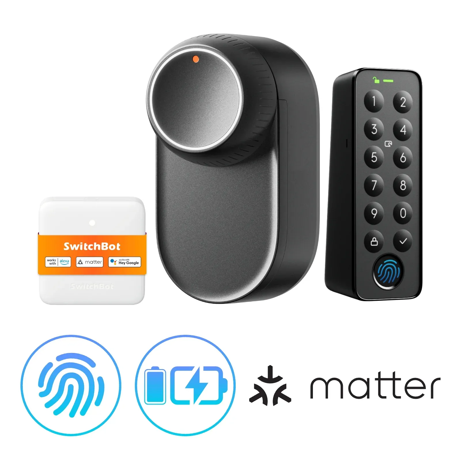 SwitchBot Lock Ultra Bundle incl Hub Mini Matter and Keypad Touch