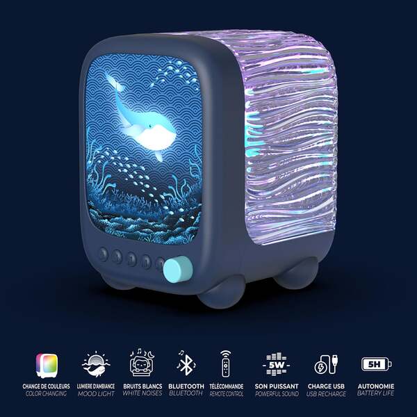 MOB Wavy Light Abyss 2.0 Bluetooth kannettava kaiutin, abyss-sininen