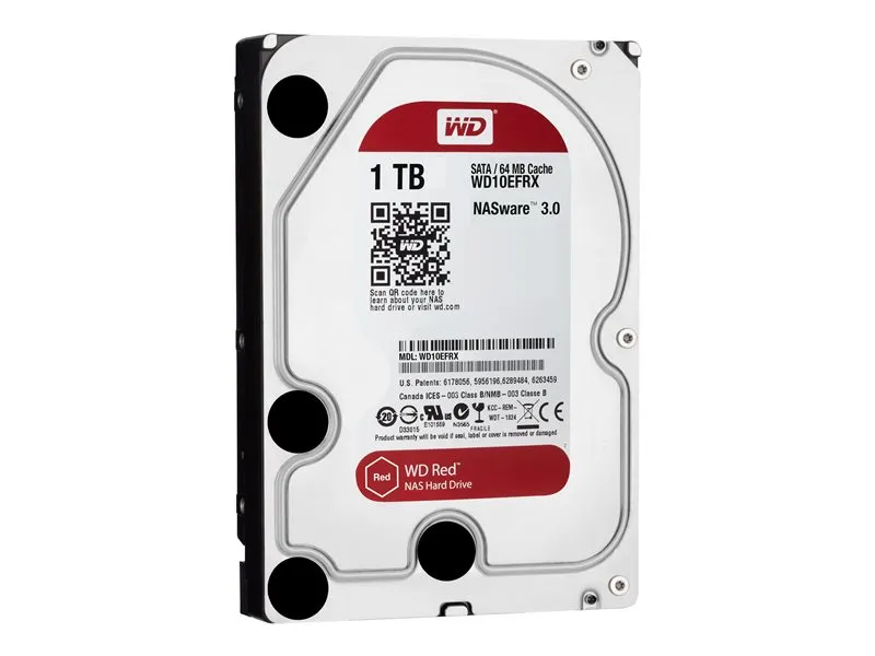 WD Red Plus 3.5", 1 Tt, 5400 RPM, 64 MB -kovalevy (NAS)