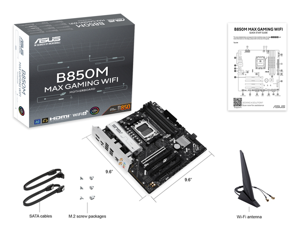 Asus B850M MAX GAMING WIFI mATX-emolevy