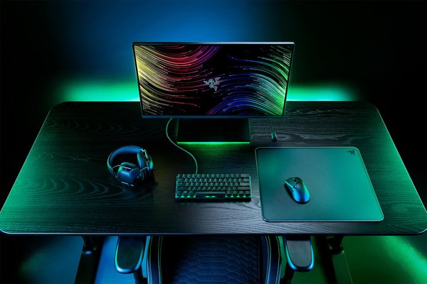 Razer Atlas Tempered Glass Large Black -pelihiirimatto, 450x400x5 mm