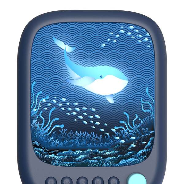MOB Wavy Light Abyss 2.0 Bluetooth Portable Speaker, Abyss Blue