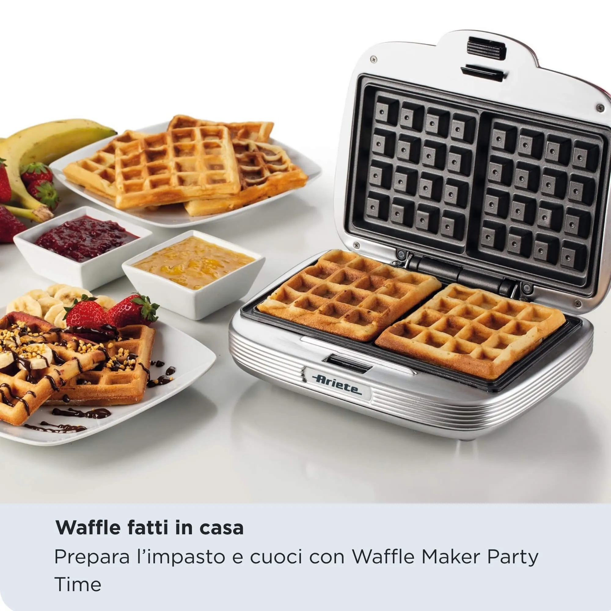 Ariete Party Time Waffle Maker 700 W - Light Blue