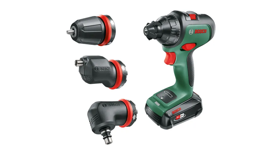 Bosch Cordless drill driver AdvancedDrill 18, with attachments (green/black, Li-ion battery 2.5Ah, case)