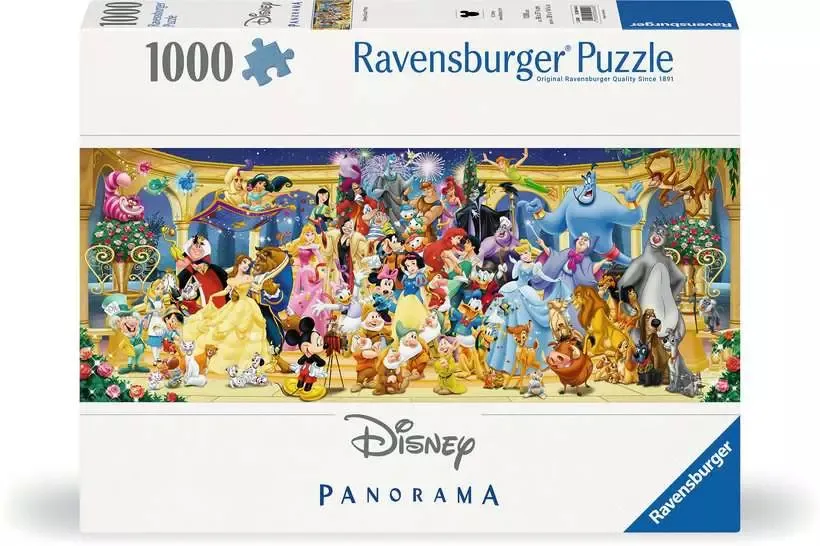 Ravensburger Panorama: Disney Group Photo - puzzle, 1000 pcs