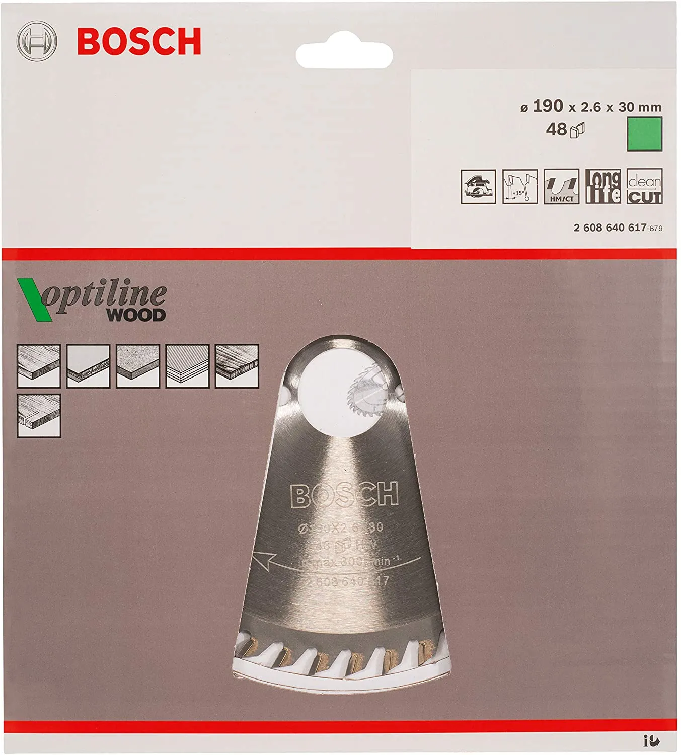 Bosch Optiline Wood rundsavsklinge - f