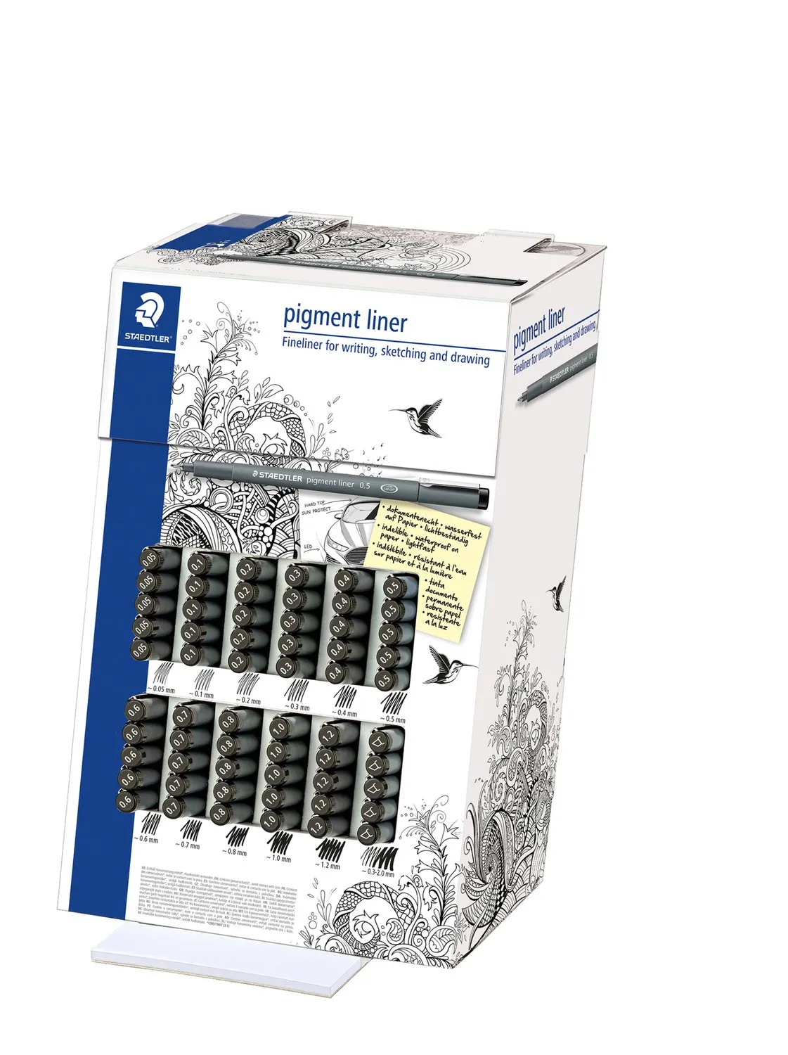 STAEDTLER Pigment Liner 308 CA60, 60 pcs, Black - fineliner