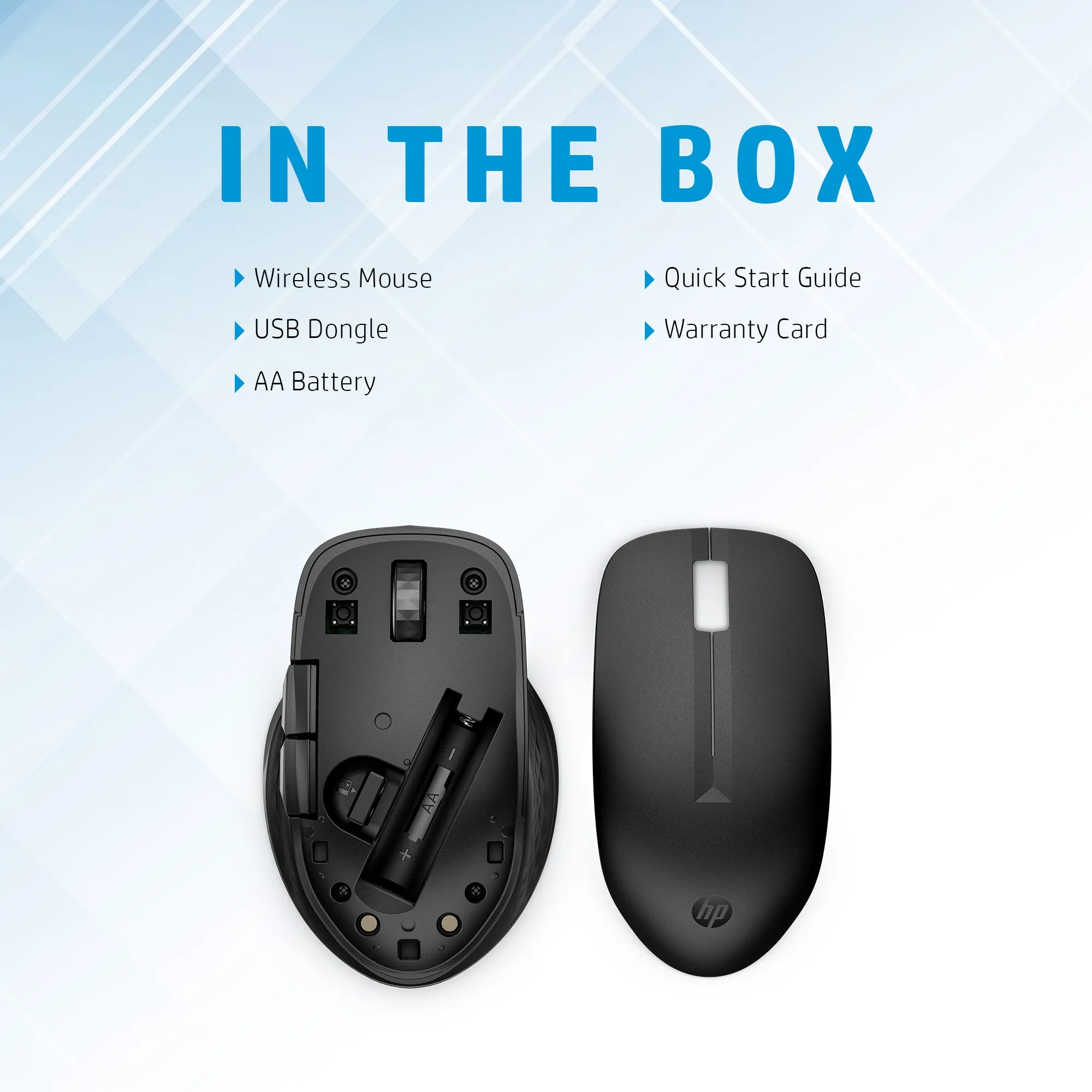 HP 435 Multi-Device Wireless Mouse, Black