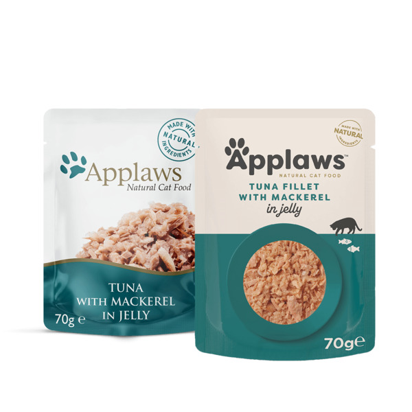 Applaws Tuna Fillet with Mackerel in Jelly, Wet food for cats, Adult, 70g