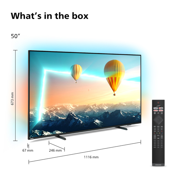 Philips 50&quot; UHD, HDR, PIXEL PRECISE ULTRA HD, DOLBY, CHROMECAST, AL3