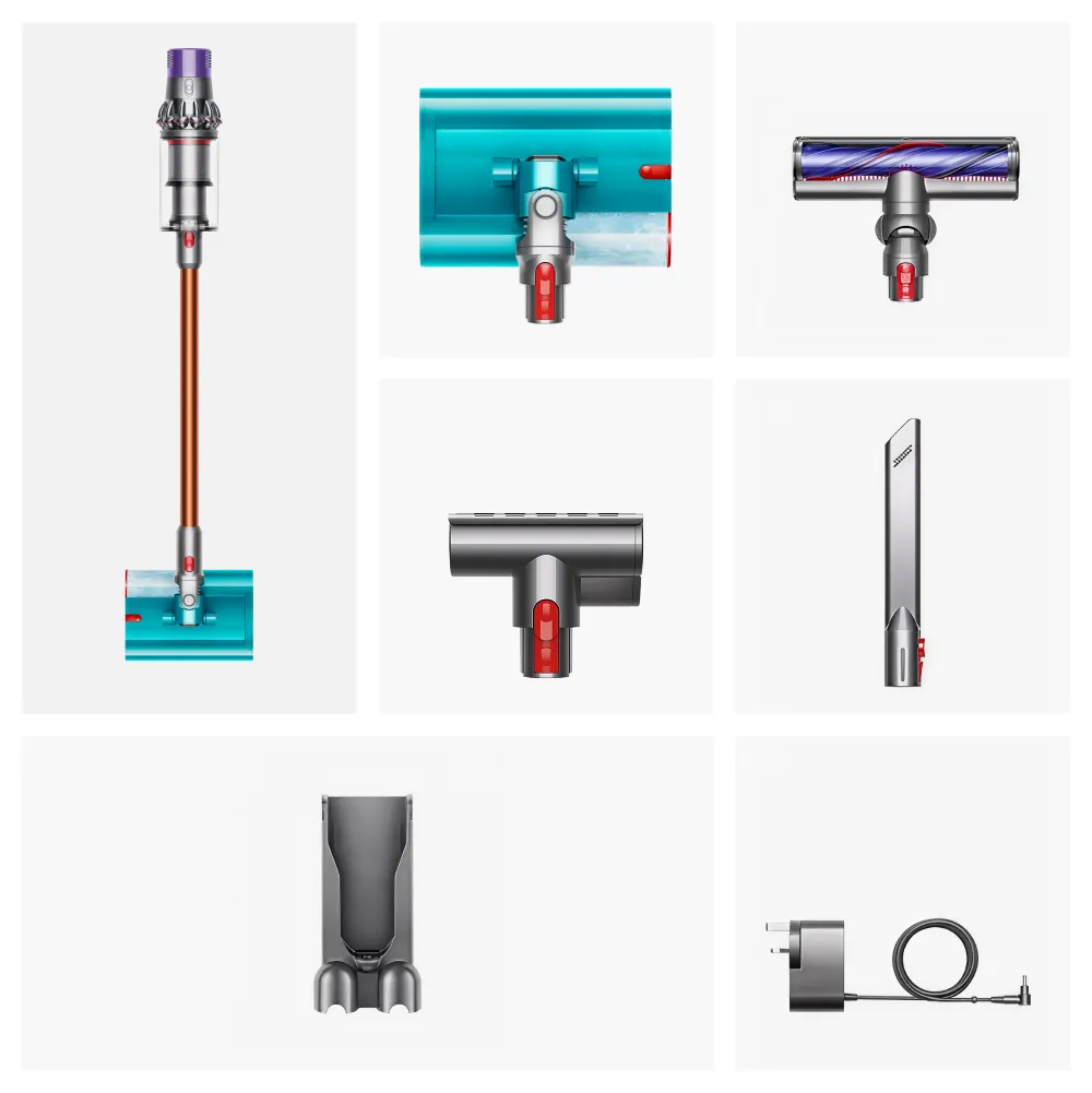 Dyson Cyclone V10 Submarine 2-in-1 Stick vacuum cleaner, Copper and Grey