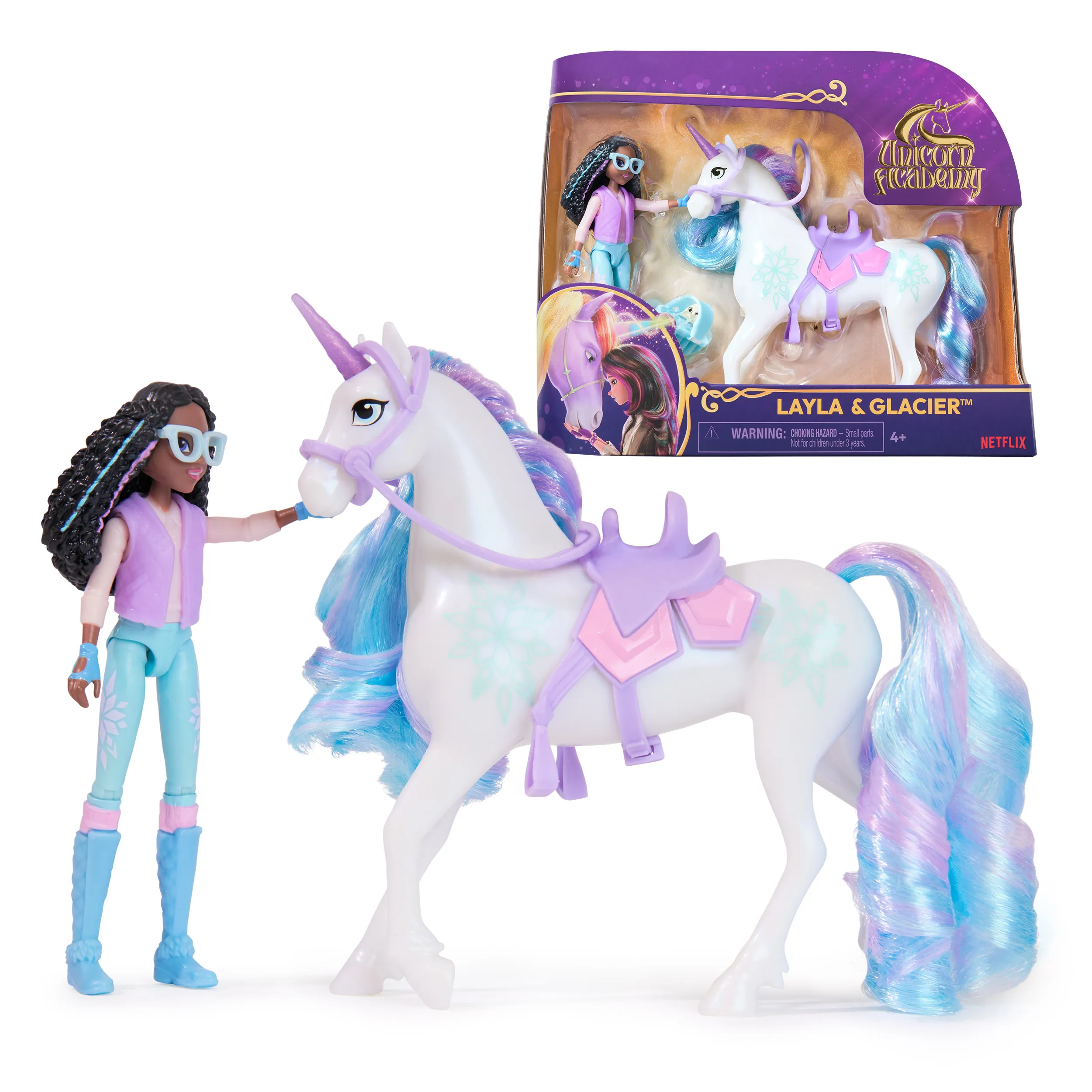 Spin Master Unicorn Academy - Layla and Unicorn Glacier Set, toy figure