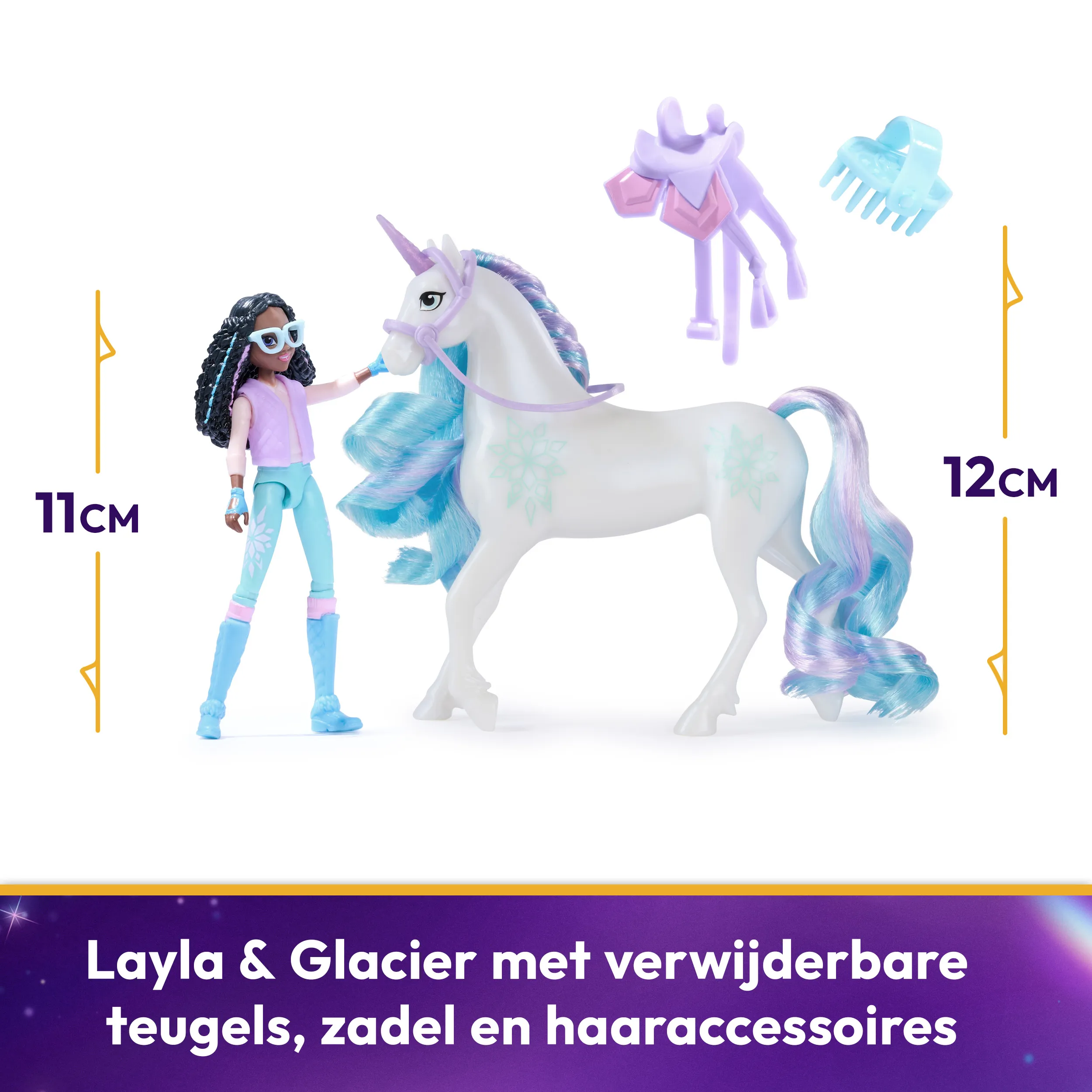 Spin Master Unicorn Academy - Layla and Unicorn Glacier Set, toy figure
