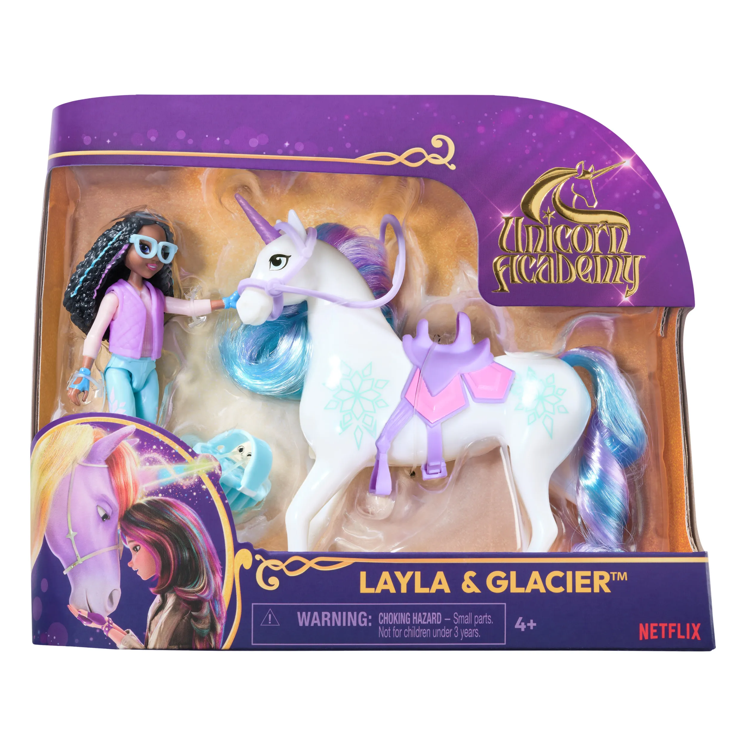 Spin Master Unicorn Academy - Layla and Unicorn Glacier Set, toy figure