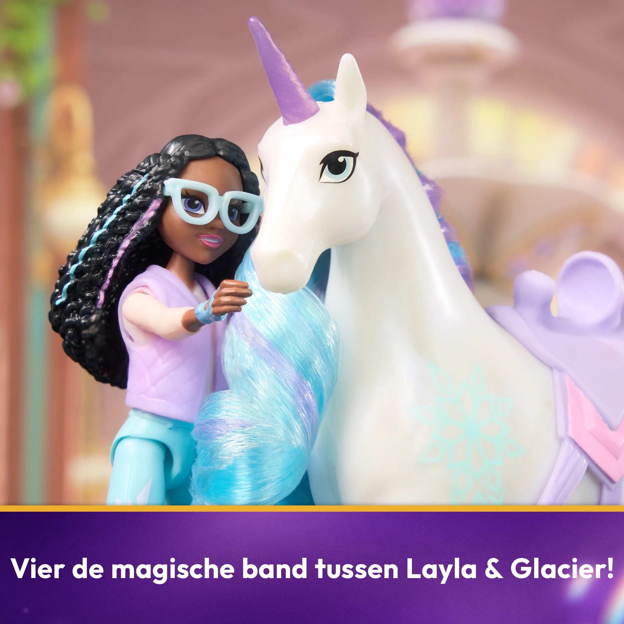 Spin Master Unicorn Academy - Layla and Unicorn Glacier Set, toy figure