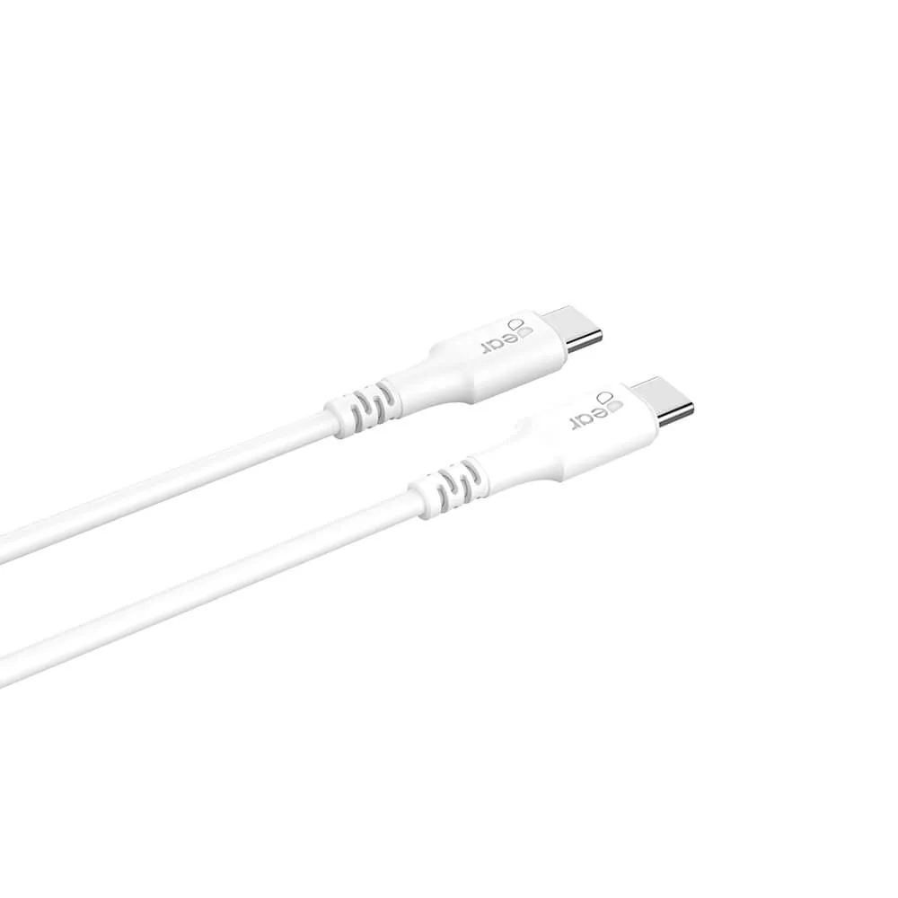 GEAR USB-C 2.0 kabel, 60 W, 0,5 m, vit