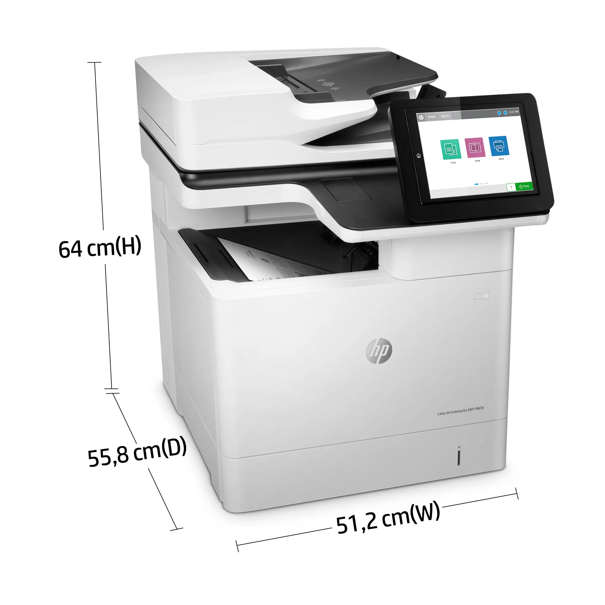 HP LaserJet Enterprise MFP M636fh Mono A4 71 ppm (ML)