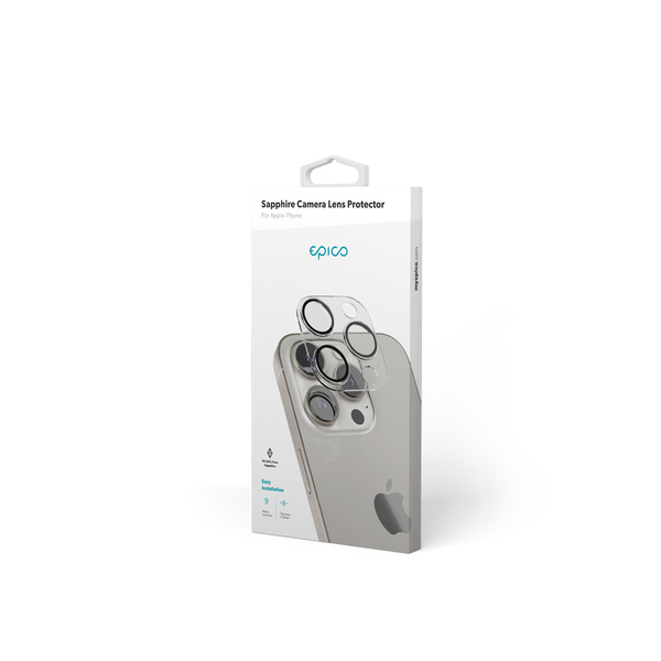 Epico Sapphire Lens, iPhone 15 Pro / 15 Pro Max - Camera Lens Protector