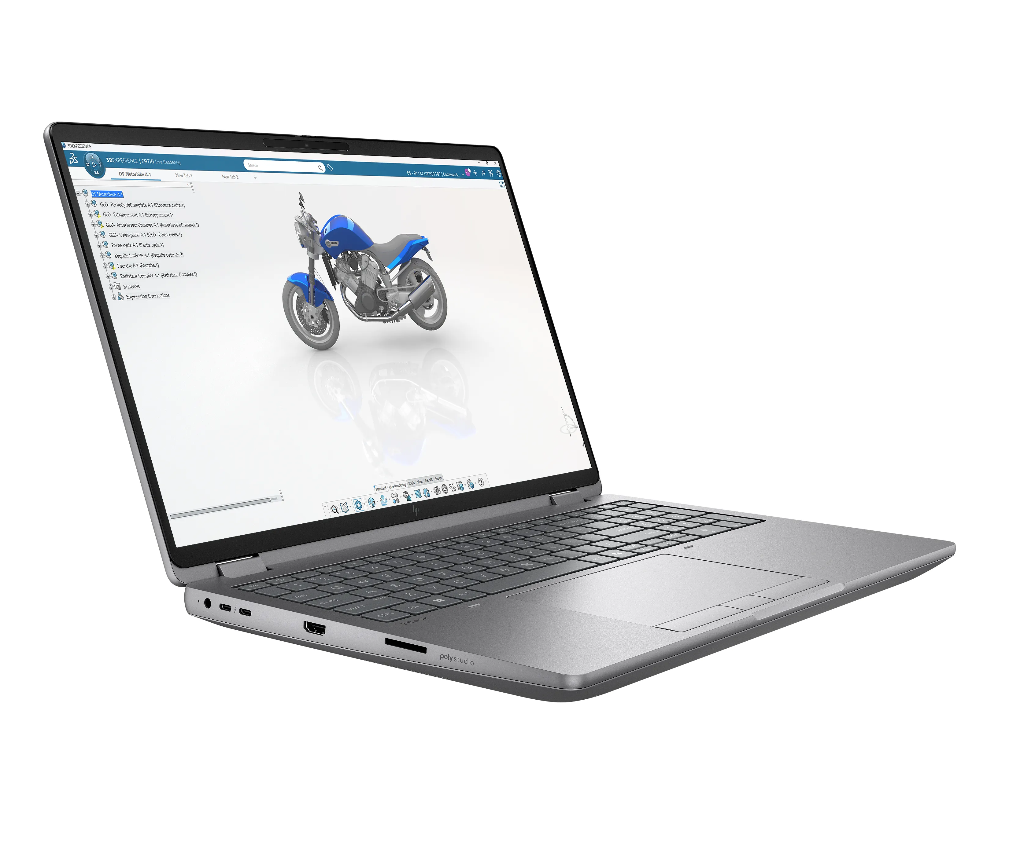 HP ZBook Fury G1i 16" Ultra 9 285HX, 64GB, 1TB, RTX Pro 5000 24GB, Win 11 Pro - Notebook, Silver
