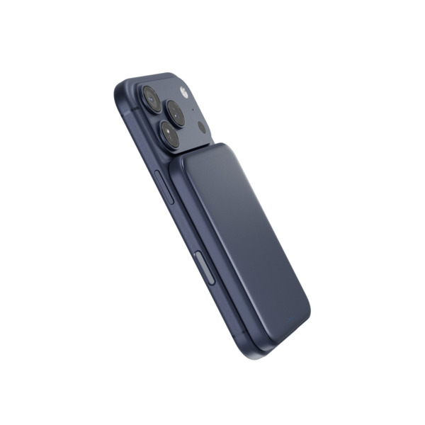 Epico UltraPack Qi2 25W Slim 5000mAh Alu Mag+ Wireless Power Bank EM55 | Deep Blue | MagSafe Compatible