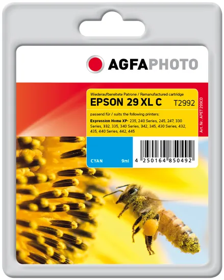 AGFAPHOTO APET299CD -mustekasetti, 9 ml, cyan