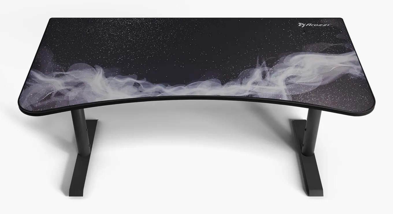 Arozzi Arena Gaming Desk - Gunmetal - Galaxy