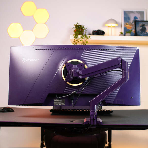 Arozzi Alzare Neo Gas Spring - monitor stand, Purple, 9 kg
