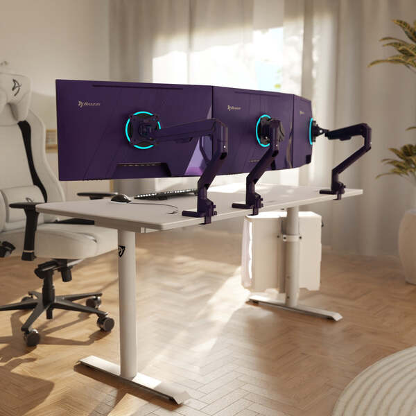 Arozzi Alzare Neo Gas Spring - monitor stand, Purple, 9 kg