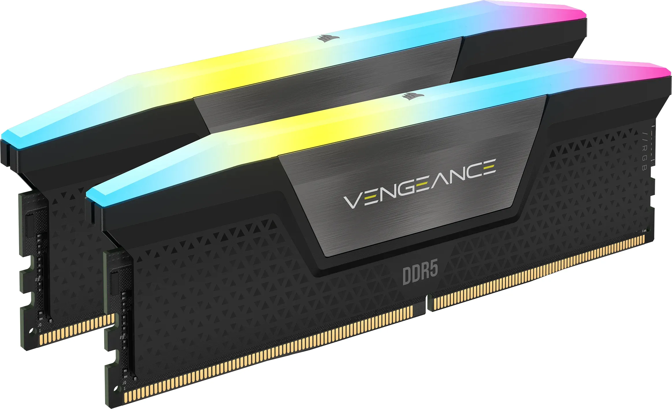 Corsair Vengeance RGB DDR5 64GB 2x32GB DDR5 Intel XMP Memory - Black