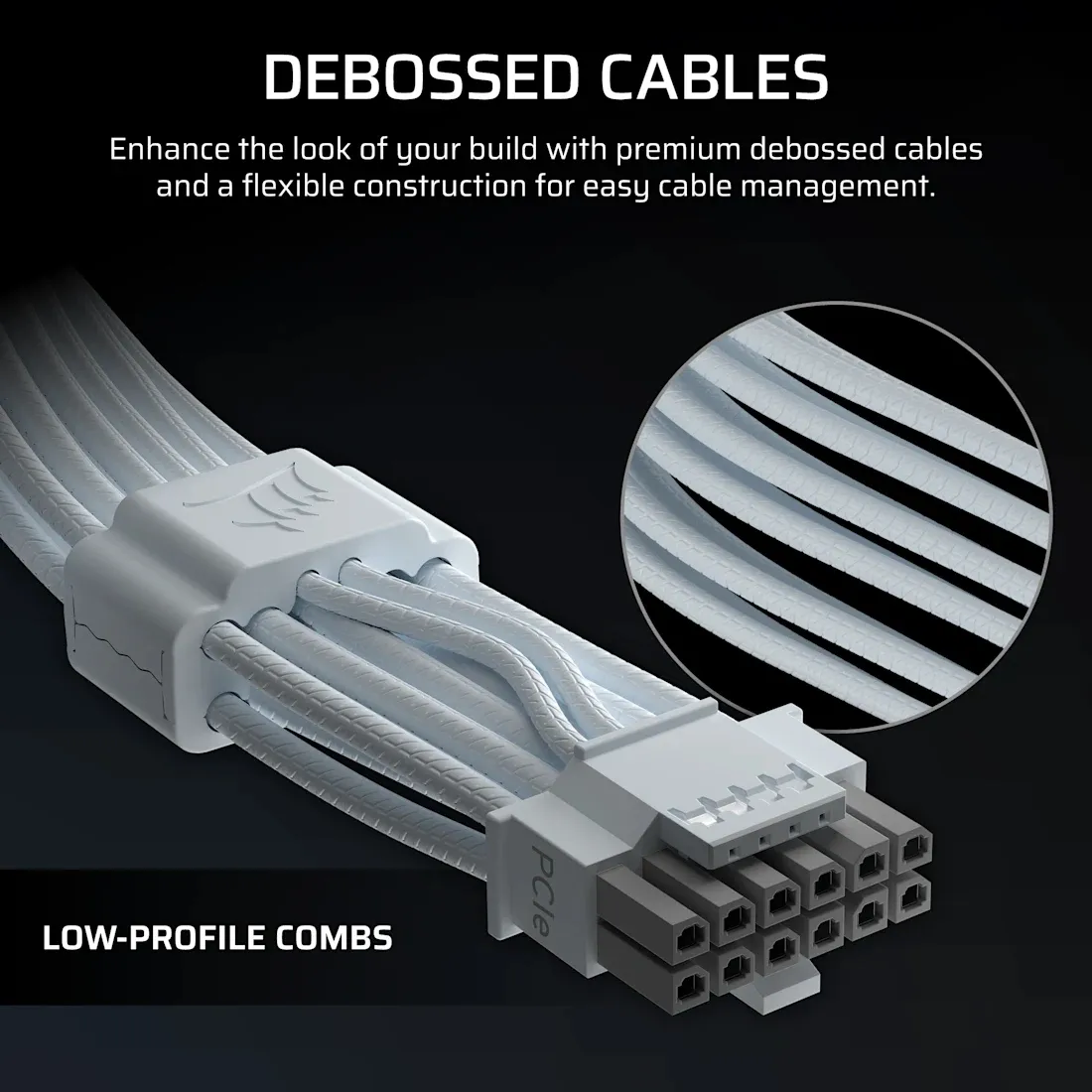 CORSAIR ThermalProtect, 12V-2x6 Adapter Cable, White