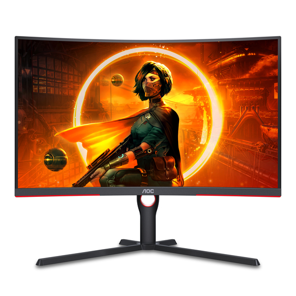 AOC 31.5&quot; CQ32G3SU/BK, QHD, VA - curved gamingsk&auml;rm