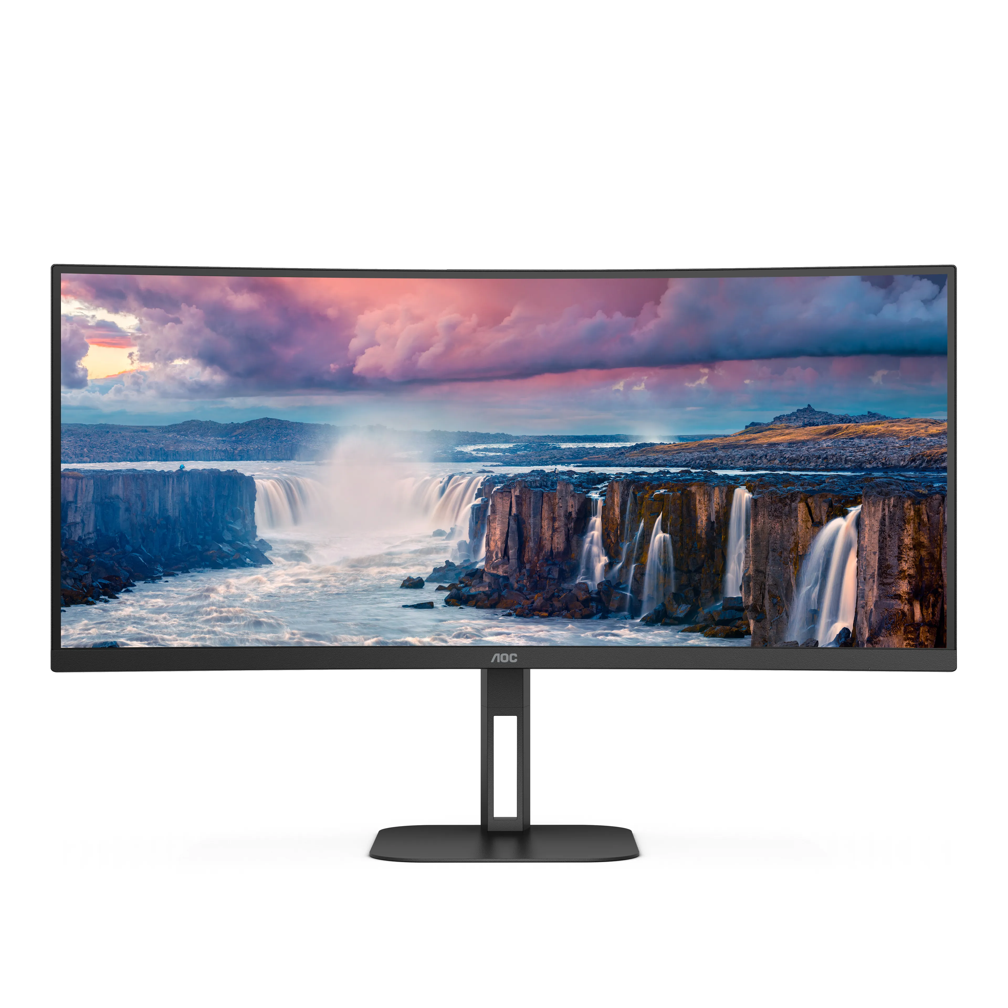AOC CU34V5C 34" UWQHD, VA -kaareva n&auml;ytt&ouml;, USB-C hub