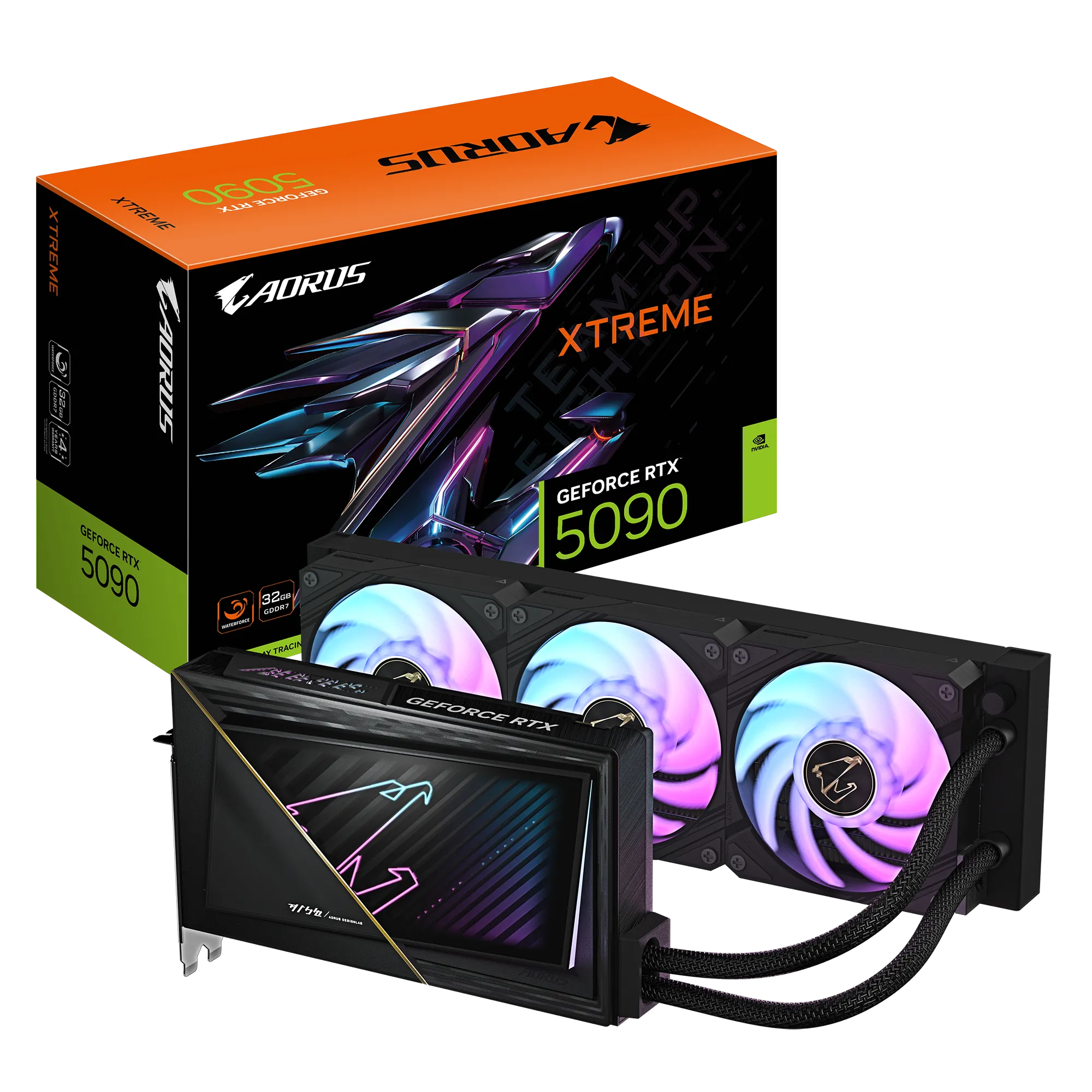 Gigabyte Geforce RTX 5090 Aorus XTREME Waterforce 32 GB - grafikkort + NVIDIA Bundle: Borderlands 4