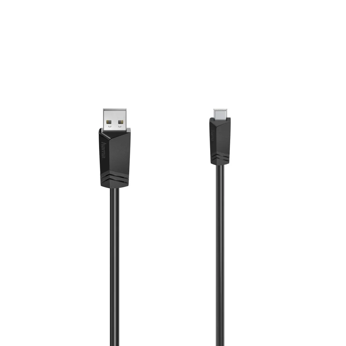 Hama HA-00200605 USB 2.0 USB-A &ndash; Mini USB -kaapeli, 0,75 m, musta