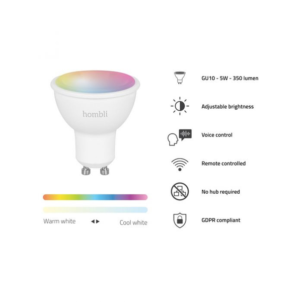 Hombli Smart Spot 5W RGB &amp; CCT (GU10)