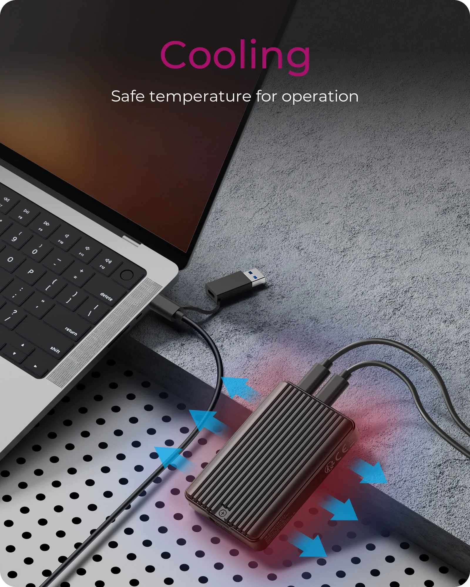ICY BOX IB-CR601M-C31 M.2 NVMe/SATA SSD-kapsling, 1-facks, USB 3.2 Gen 2, CFexpress Type-B-kortl&auml;sare, svart