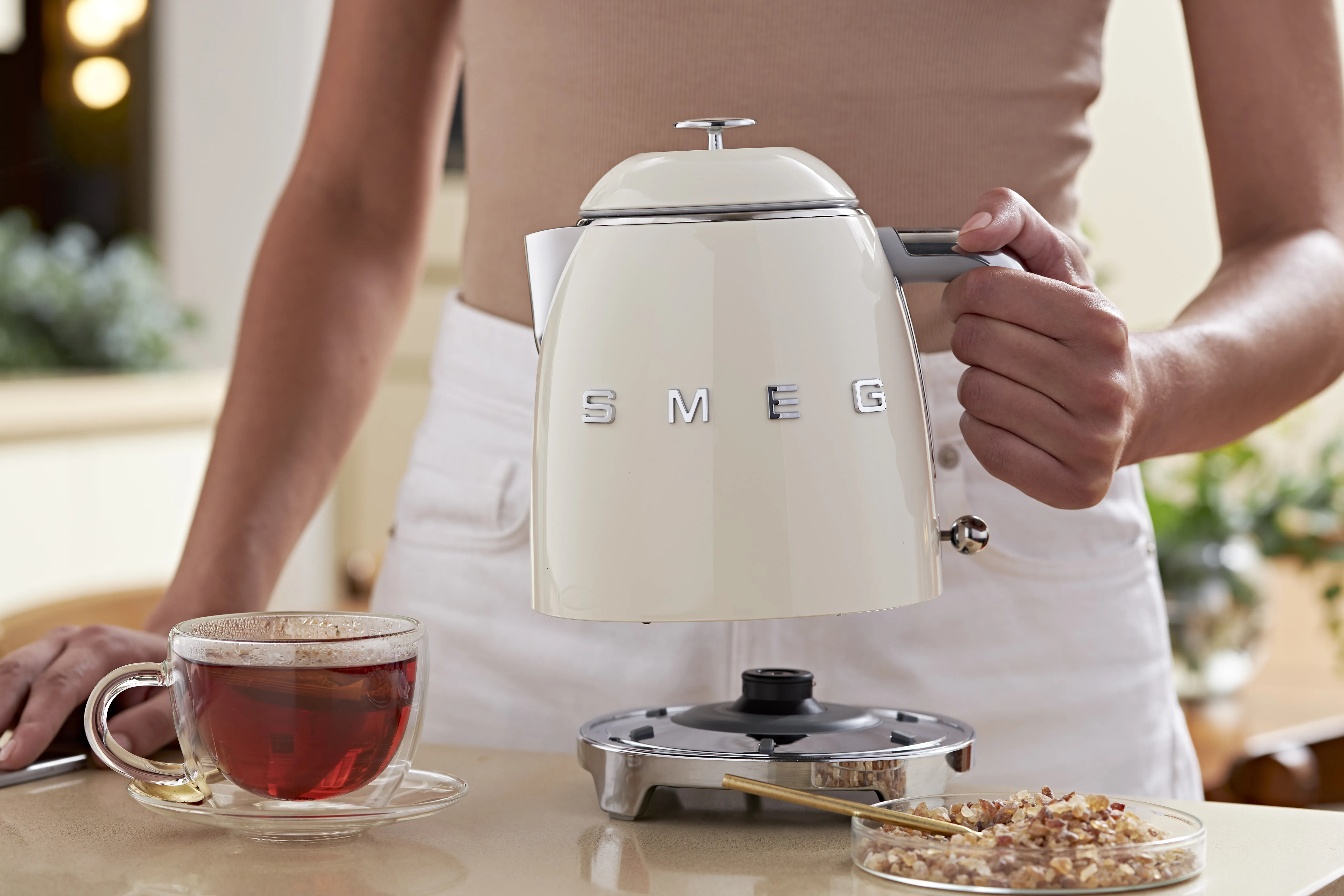 Smeg 50's Style - vattenkokare, Gr&auml;dde, 0.8l