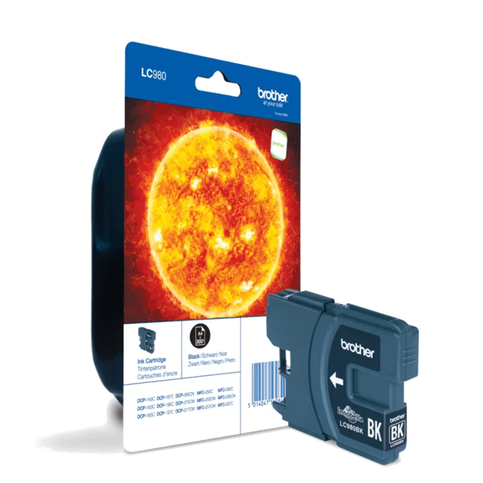 Brother LC980BKBP ink cartridge, Black