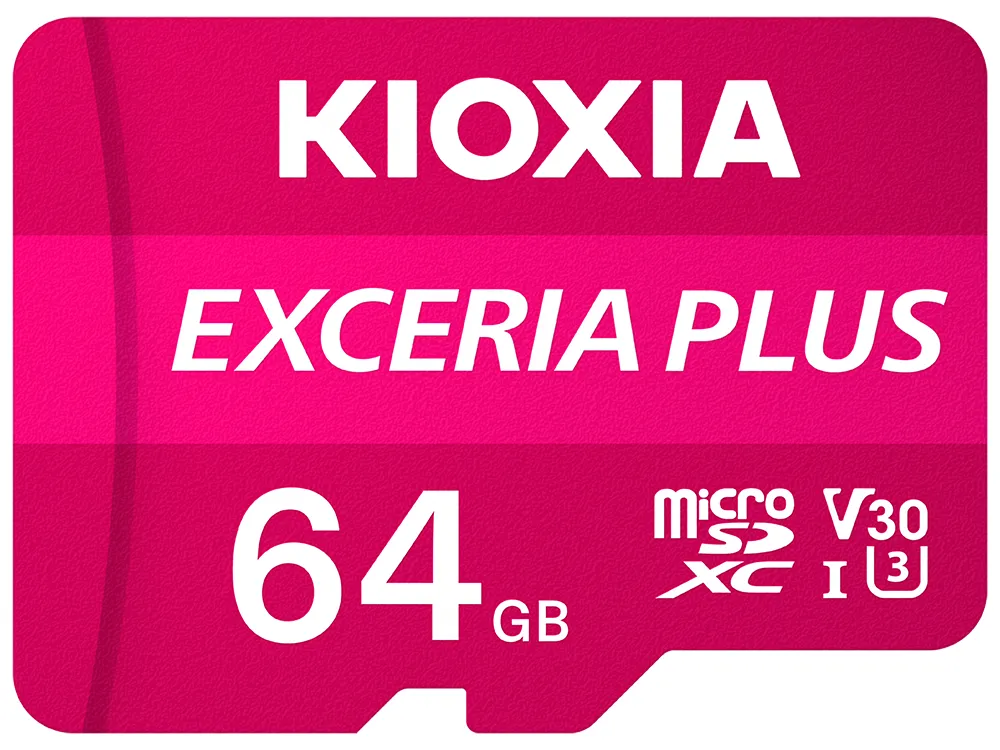 Kioxia Exceria Plus 64GB MicroSDXC - memory card + SD adapter