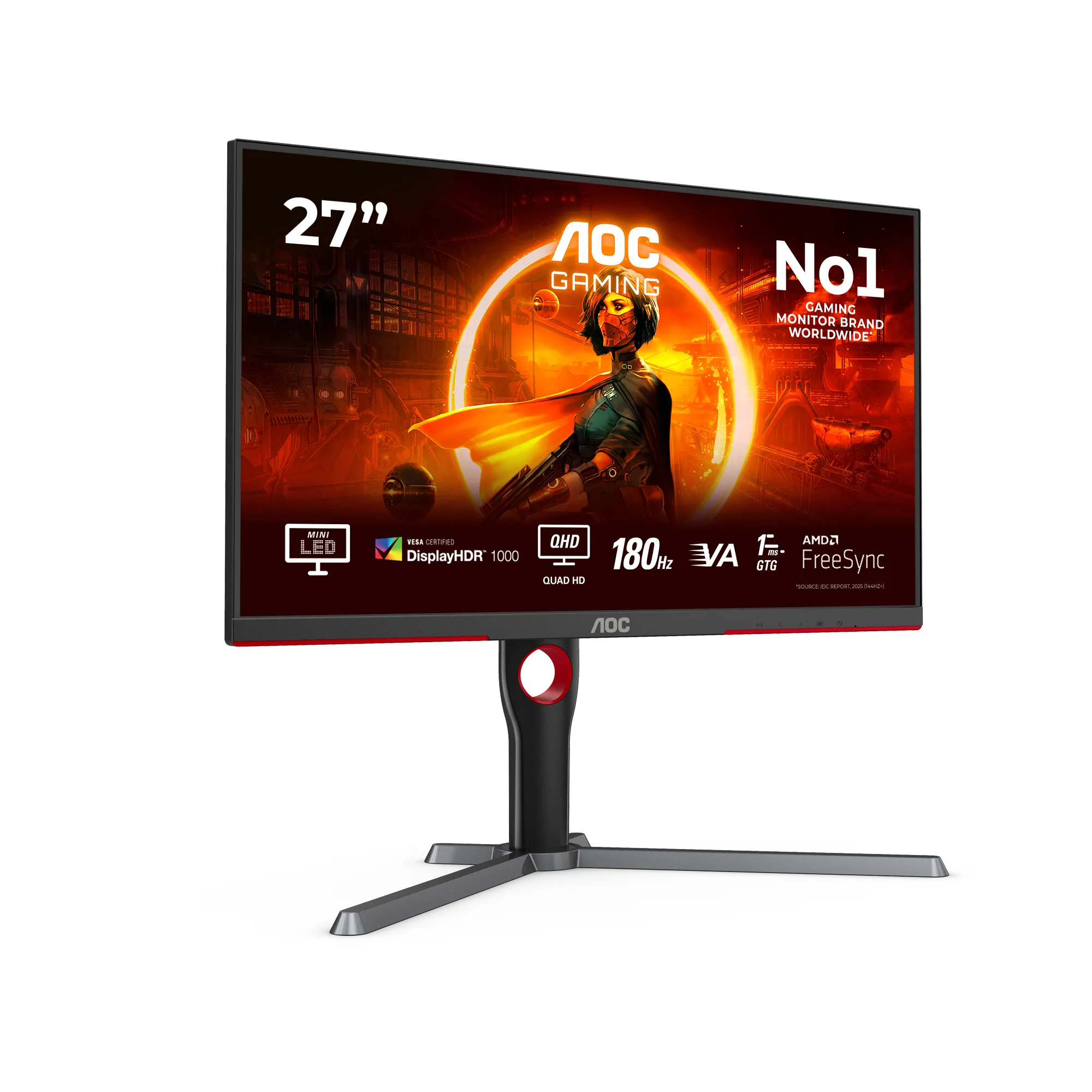 AOC Q27G3XMN/BK 27" QHD, VA Gaming Monitor with Mini LED
